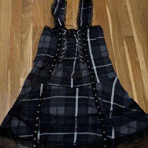 Unbranded Women's Black and White Dress